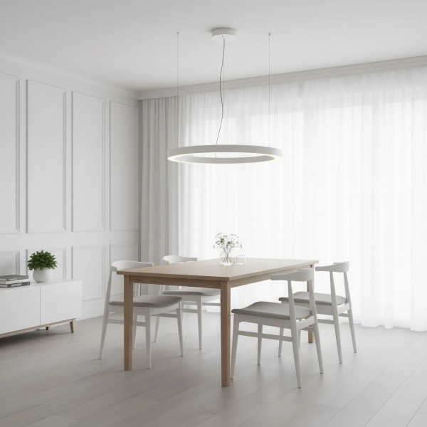 Детайлно изображение на Висящ кръгъл LED полилей Cool XL Pro | 4 размера Снимка на Висящ кръгъл LED полилей Cool XL Pro | 4 размера