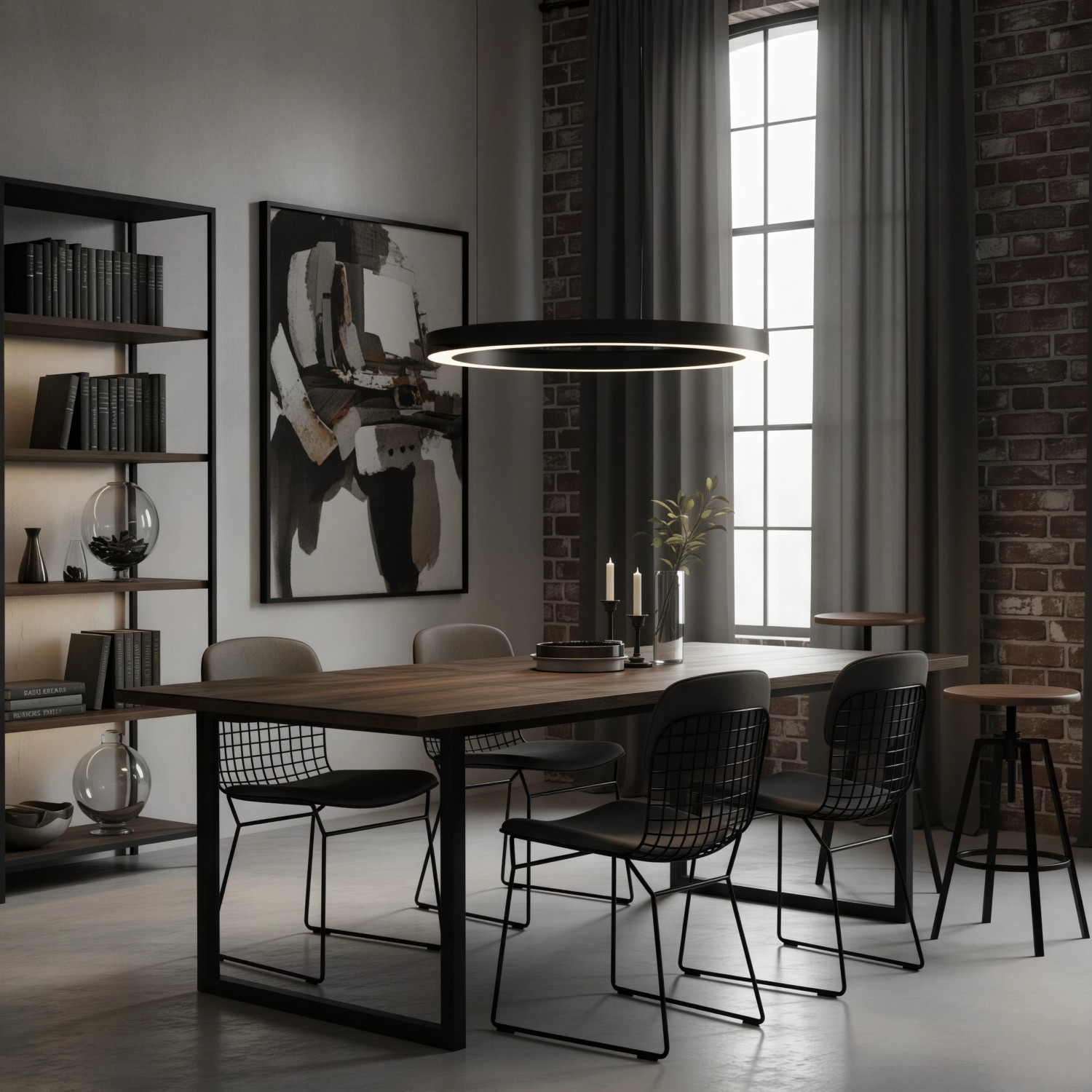 Детайлно изображение на Висящ кръгъл LED полилей Cool XL Pro | 4 размера Снимка на Висящ кръгъл LED полилей Cool XL Pro | 4 размера