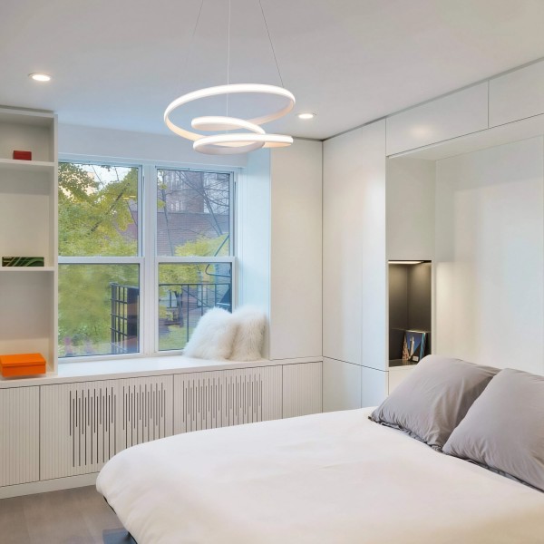 Детайлно изображение на Висящ LED полилей с тройна спирала Spiral D (Ø52 см) Снимка на Висящ LED полилей с тройна спирала Spiral D (Ø52 см) - Висящи лампи