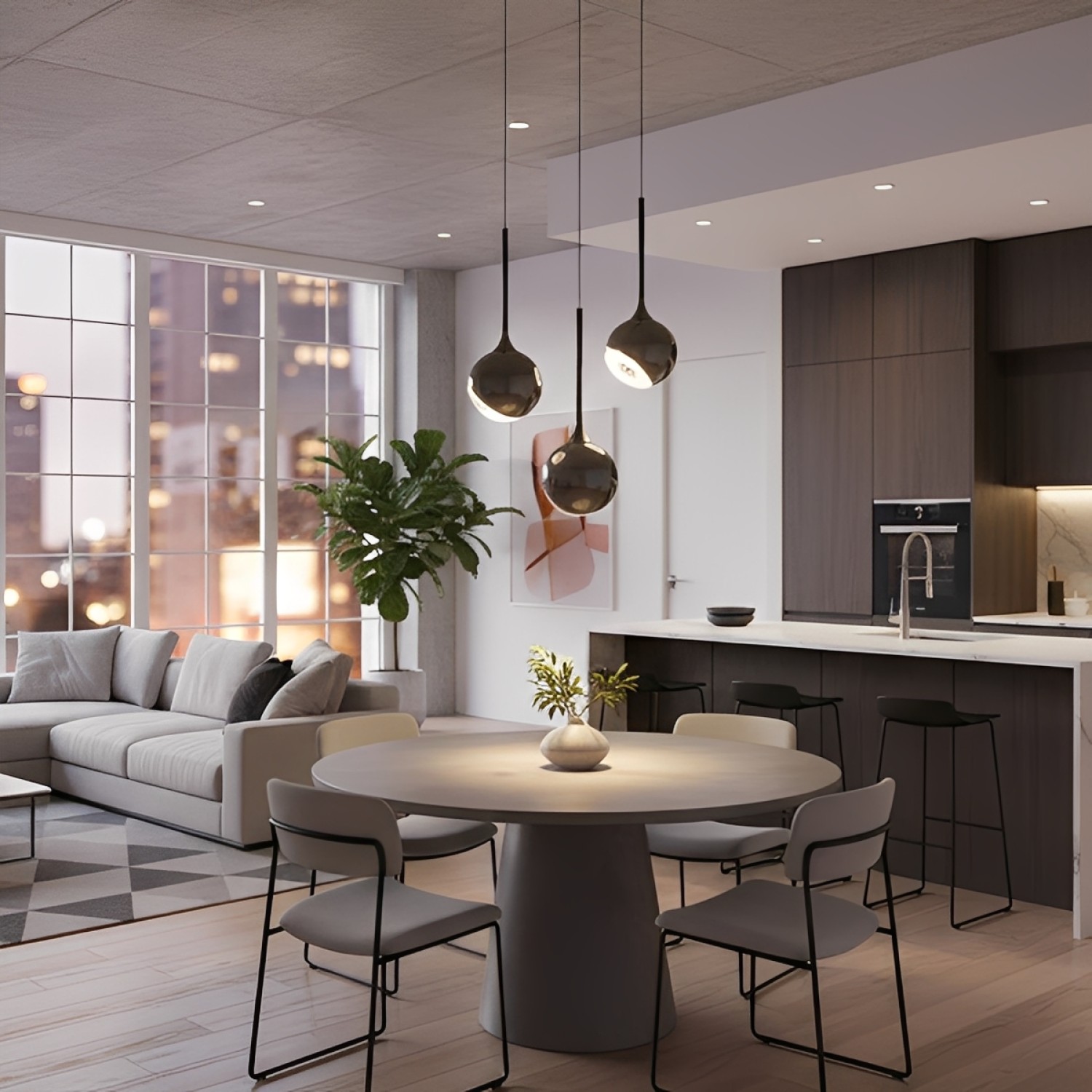 Снимка на Висящ пендел Kali Magnet Touch | Тъч димиране | 7W | 3-CCT