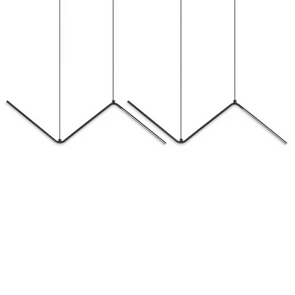 Снимка на Висящ LED полилей с вълнообразна форма Wave (90 см) - Висящи лампи