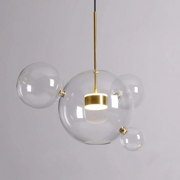 Снимка на Висяща LED лампа Orbital 4 | 4 стъклени мехурчета | 7W | 3000K
