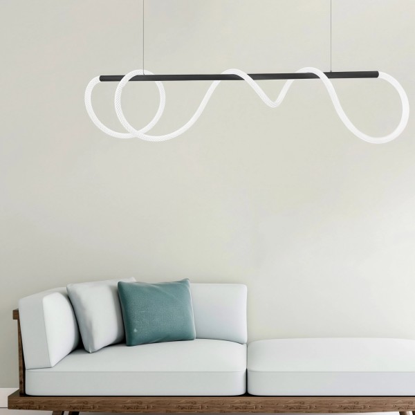 Снимка на Висяща LED лампа-въже Swing Pendant | Тип маркуч | 45W