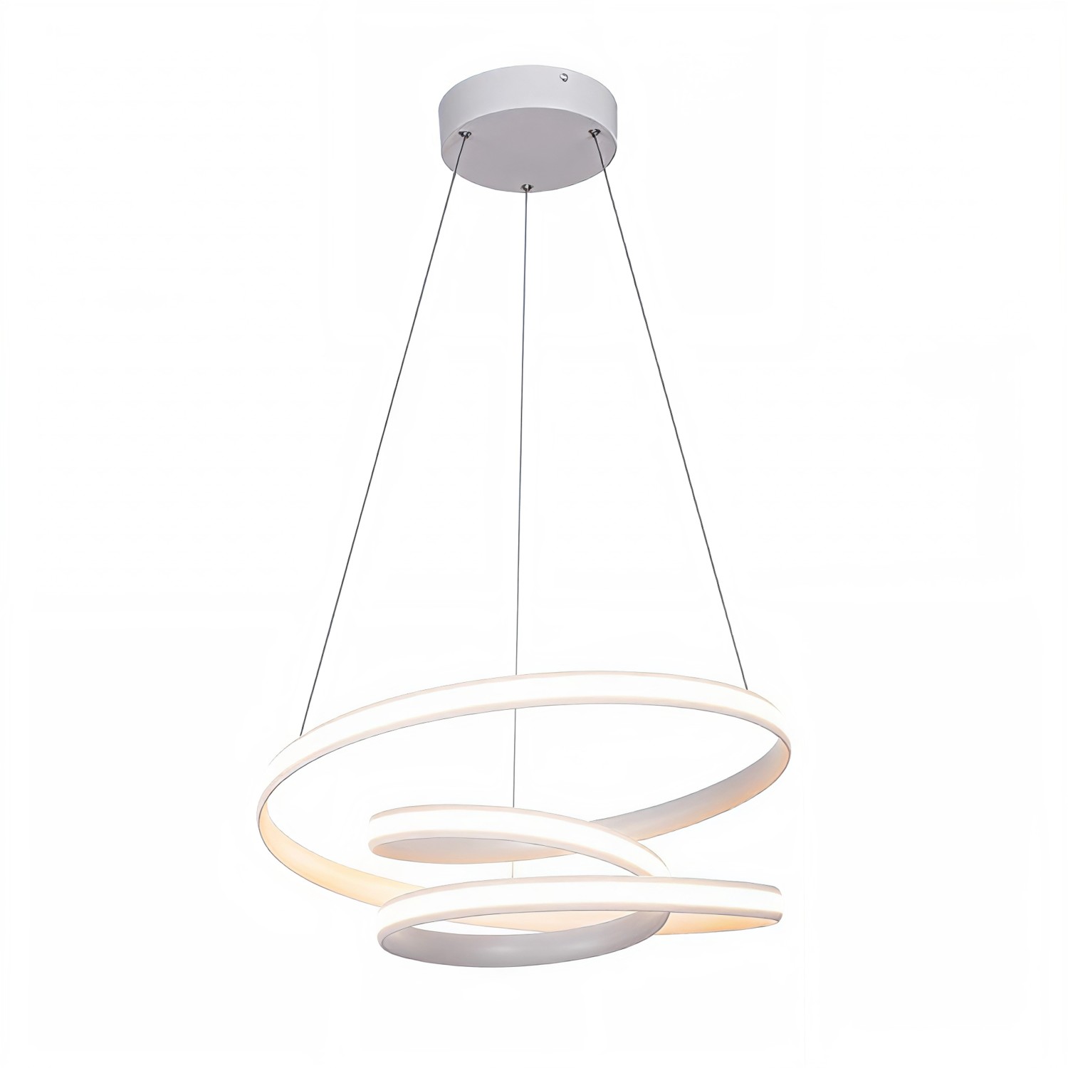 Детайлно изображение на Висящ LED полилей с тройна спирала Spiral D (Ø52 см) Снимка на Висящ LED полилей с тройна спирала Spiral D (Ø52 см) - Висящи лампи