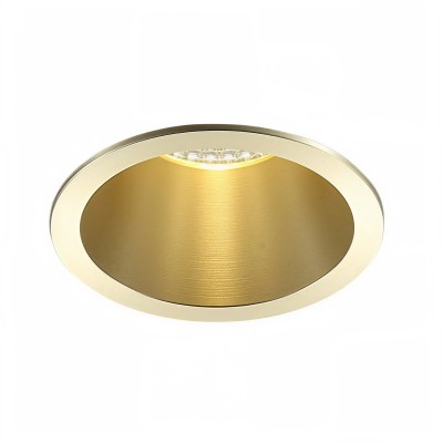 LED луна за вграждане Gold | Месингов рефлектор | 5W | 3000K LED луна за вграждане Gold | Месингов рефлектор | 5W | 3000K