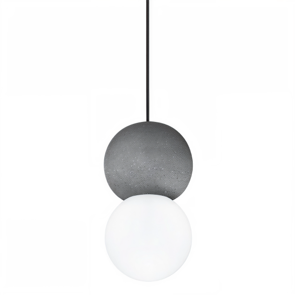 Снимка на Висящ пендел Luna | Цимент и стъкло | Индустриален стил | 5W | 3000K