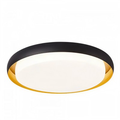 Модерна LED плафониера Gruss | Златно-черен | 48W | 3000K