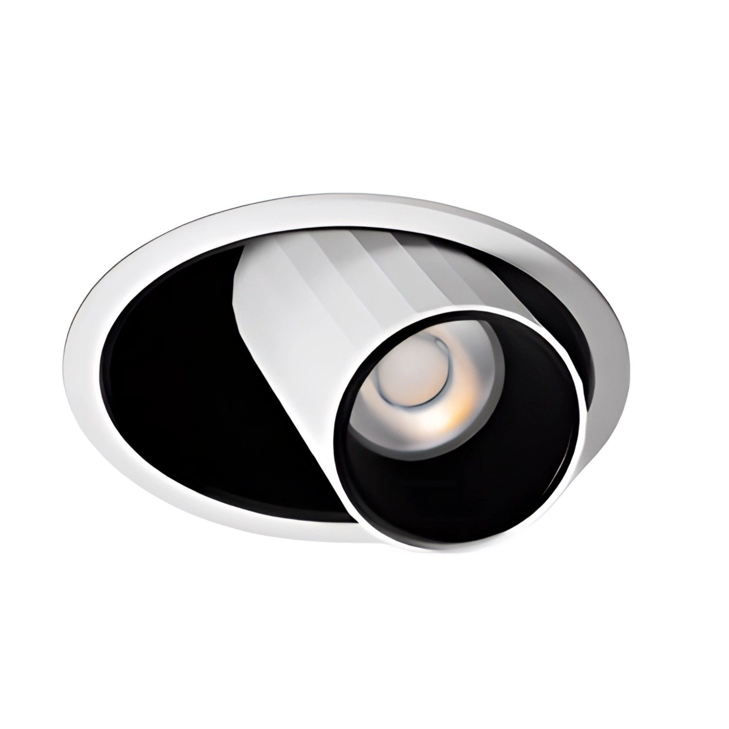 Детайлно изображение на LED луна за вграждане Dani ВМ | Бяло с черно | 7W | 3000K Снимка на LED луна за вграждане Dani ВМ | Бяло с черно | 7W | 3000K