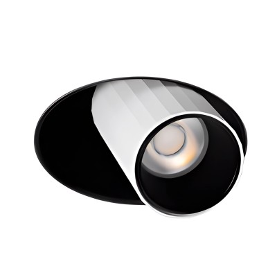 LED луна за вграждане Dani Trimless | Бяло с черно | 7W | 3000K