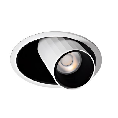 LED луна за вграждане Dani ВМ | Бяло с черно | 7W | 3000K