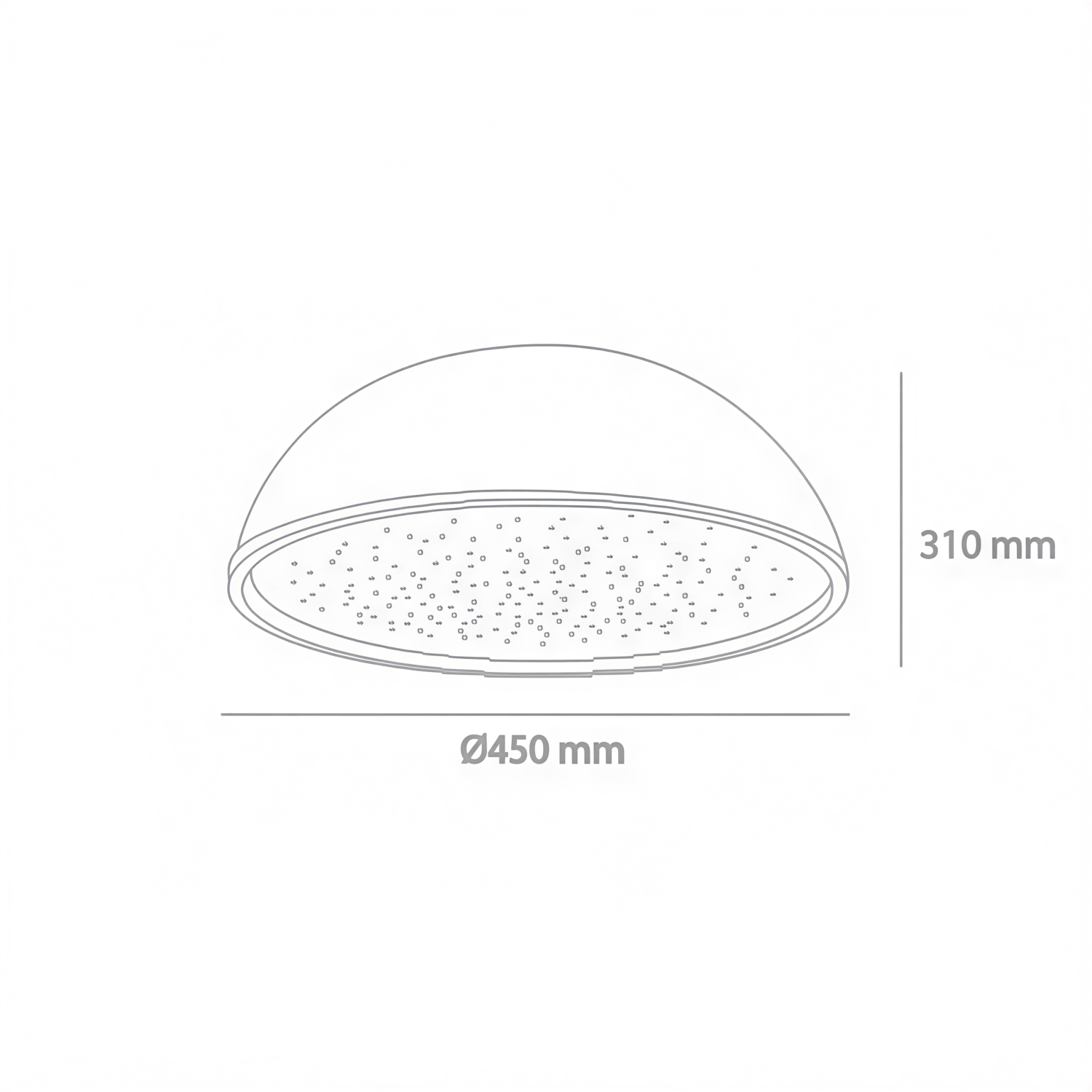 Снимка на Куполна LED плафониера Quasar Sphere C | Тип звездно небе | 40W | 3000K