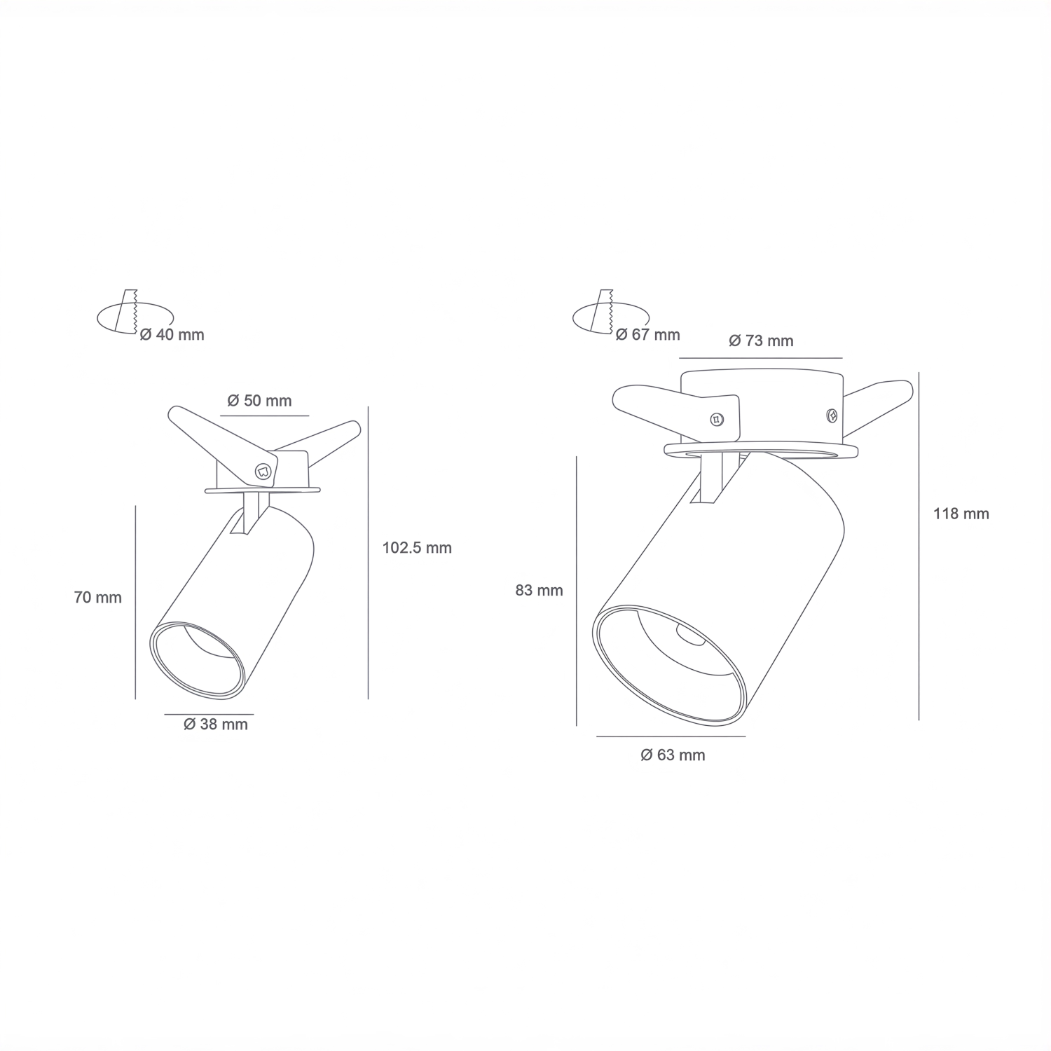 Снимка на LED спот за вграждане Move In | Регулируем | 3000K