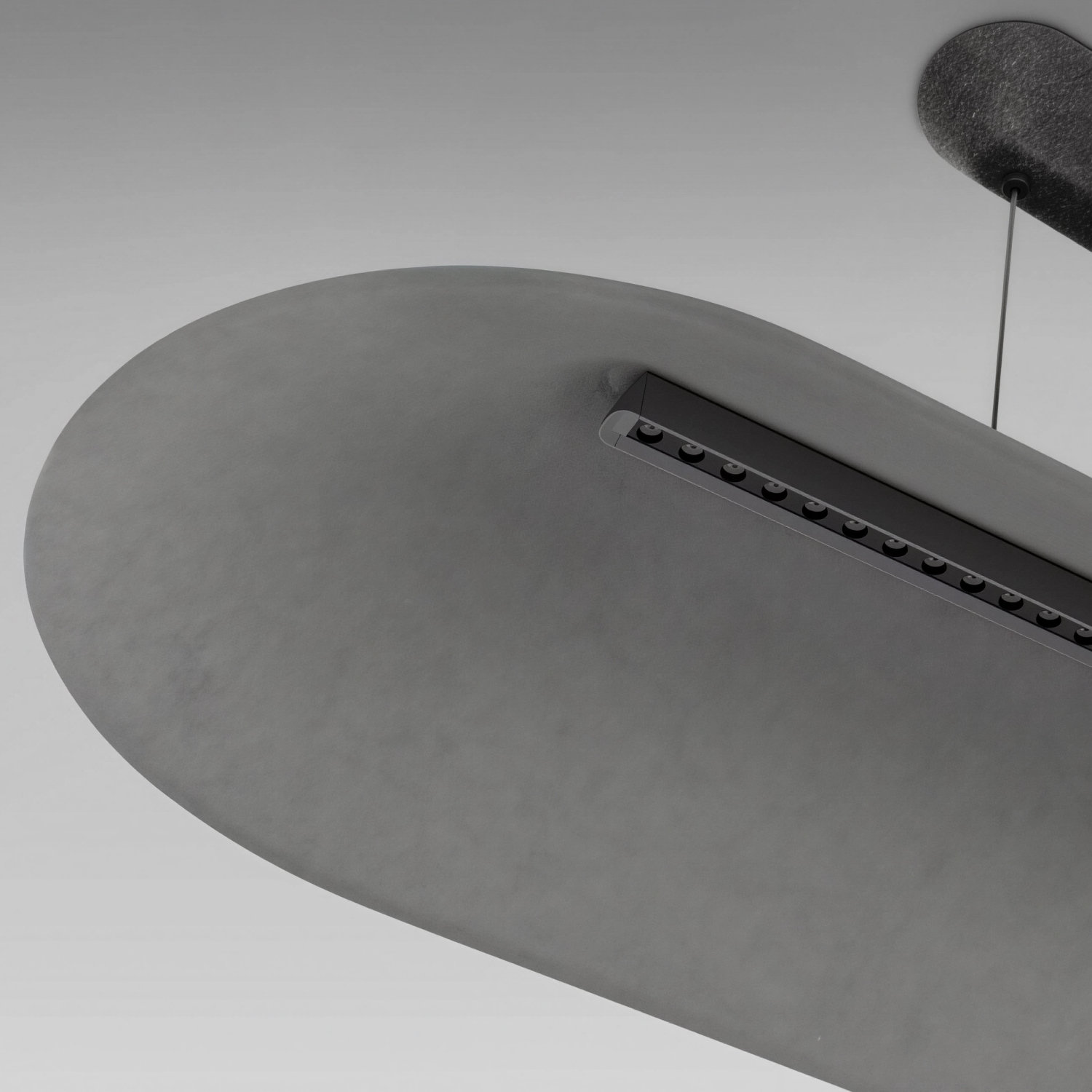 Снимка на Правоъгълна акустична висяща LED лампа Serenity (109 см) - Висящи лампи