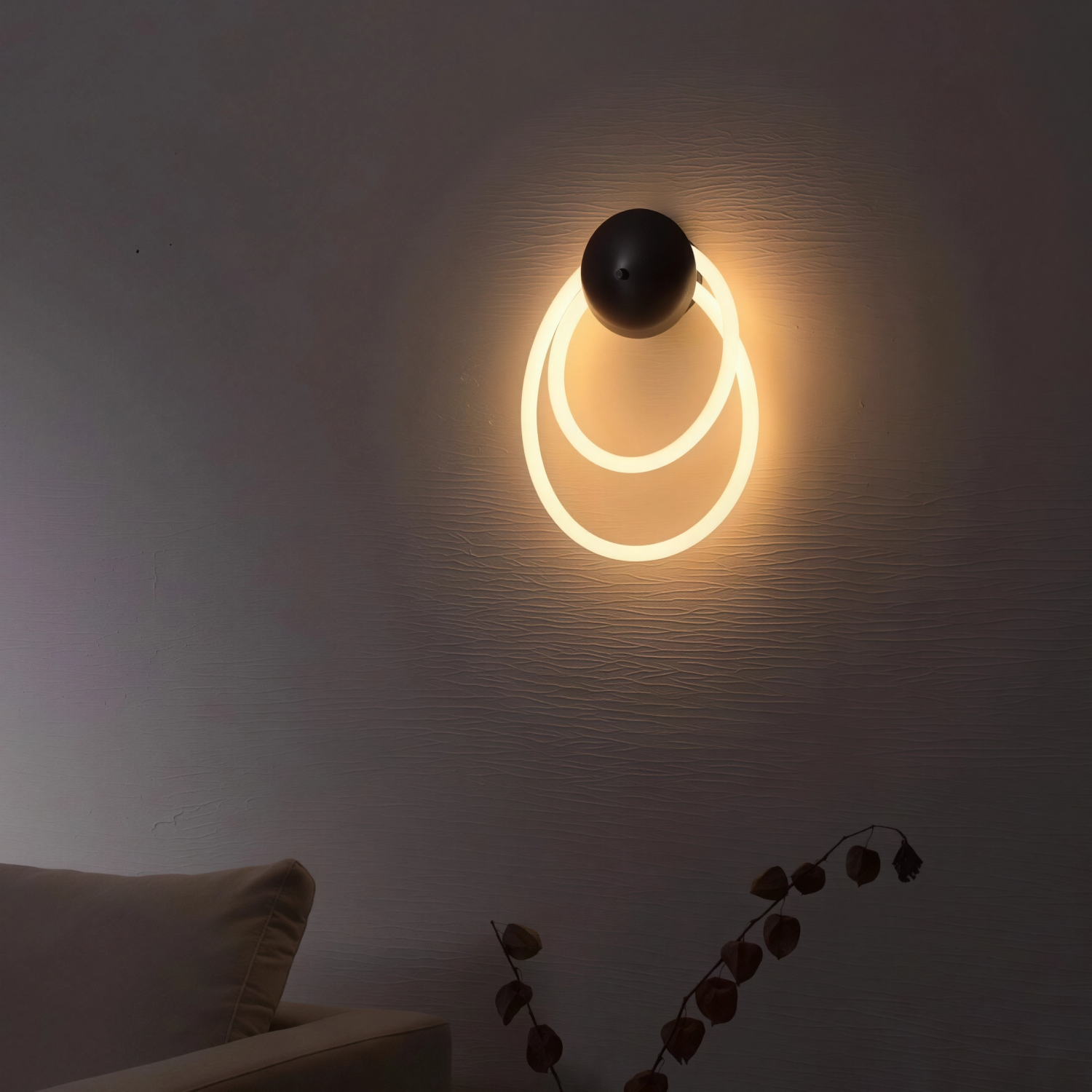 Снимка на Декоративна стенна лампа с въже/маркуч Swing Wall | 30W | 3000K