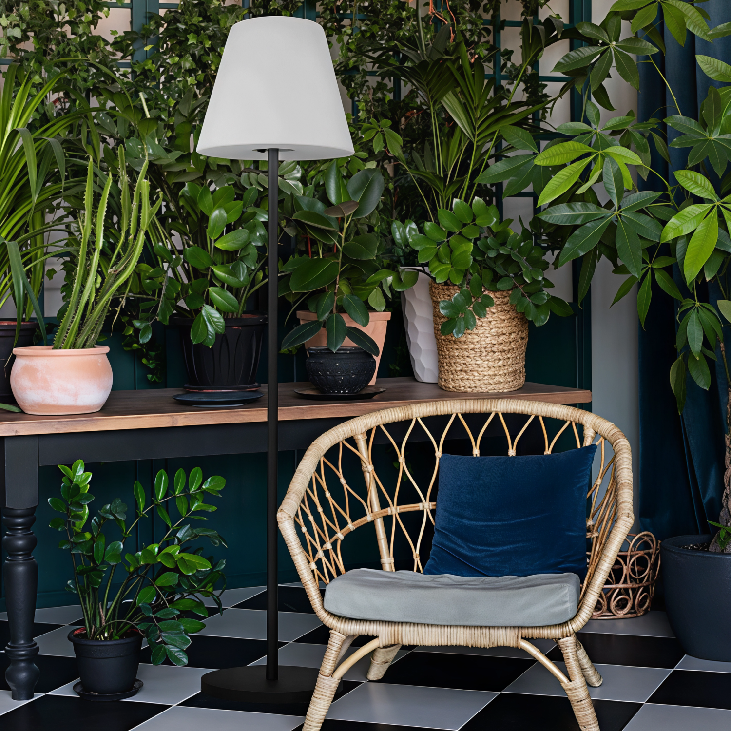 Снимка на Външна градинска лампа с абажур Shine | 149cm | IP44 | E27