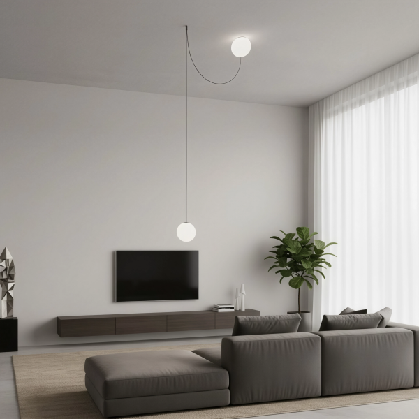 Снимка на Висяща лампа тип въже Lumisens (Ø20 см) - Спалня