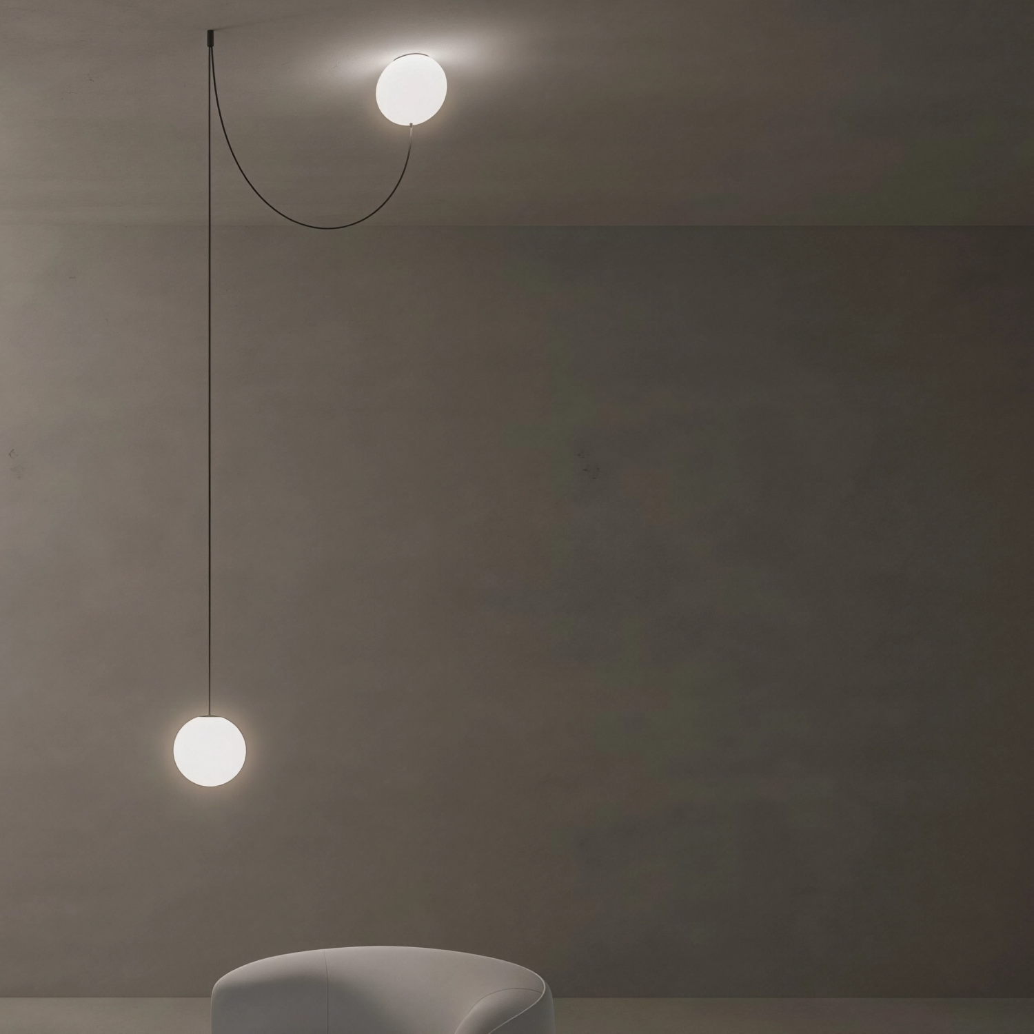 Снимка на Висяща лампа тип въже Lumisens (Ø20 см) - Спалня