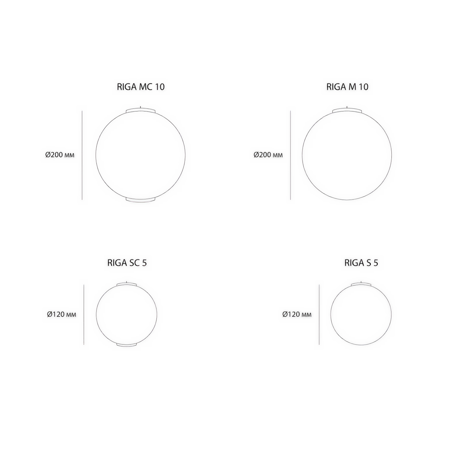 Снимка на Висяща лампа за таван или стена Riga IP44 - Висящи лампи