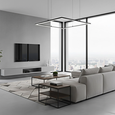 Квадратен LED полилей Cuadrado за висящ монтаж 