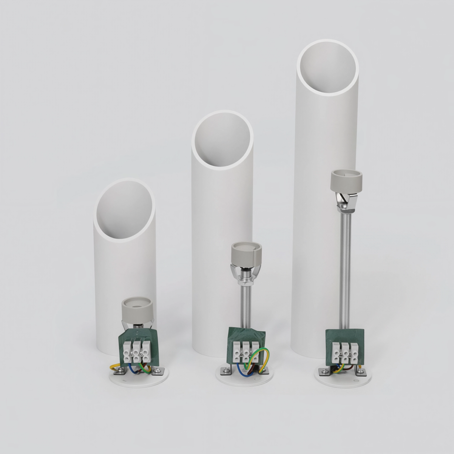 Снимка на Цилиндричен спот DULO GU10 за открит монтаж | 3 размера