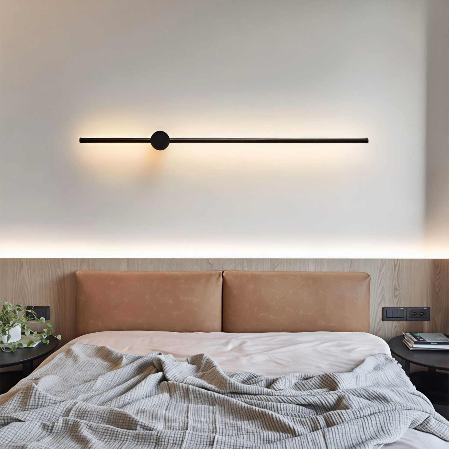 Снимка на Линеен стенен LED аплик Tiny Pipe | 3000K | 1.6cm дебелина