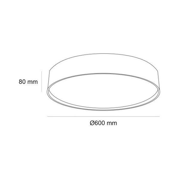 Снимка на Кръгла LED плафониера Sphere | Широк ъгъл на светене | 44W | 3000K | IP44