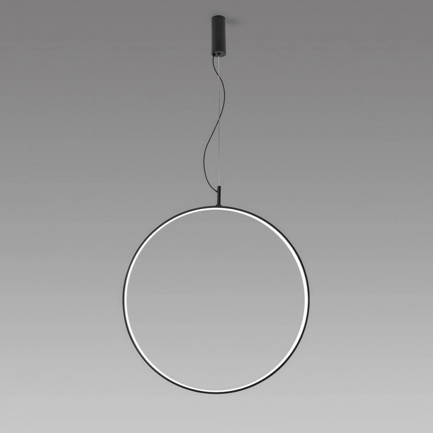 Снимка на Висяща кръгла LED лампа с минималистичен дизайн Tini (Ø600/1200 mm) - Висящи лампи