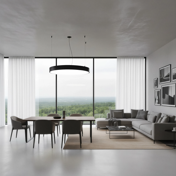 Снимка на Кръгла висяща LED лампа Veny Eco XL (до Ø1200 мм) - Висящи лампи