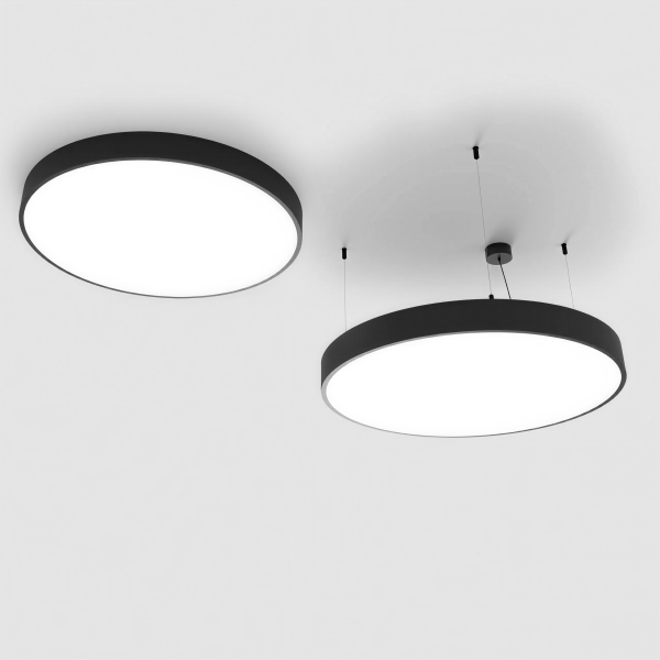 Детайлно изображение на Кръгла висяща LED лампа Veny Eco XL | Ø80-120cm Снимка на Кръгла висяща LED лампа Veny Eco XL | Ø80-120cm