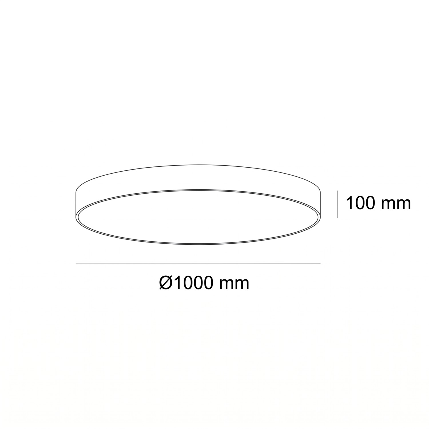 Снимка на LED плафониера Veny XL | Ø100cm | 3000K