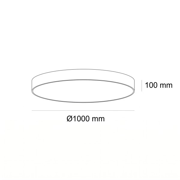 Снимка на LED плафониера Veny XL | Ø100cm | 3000K