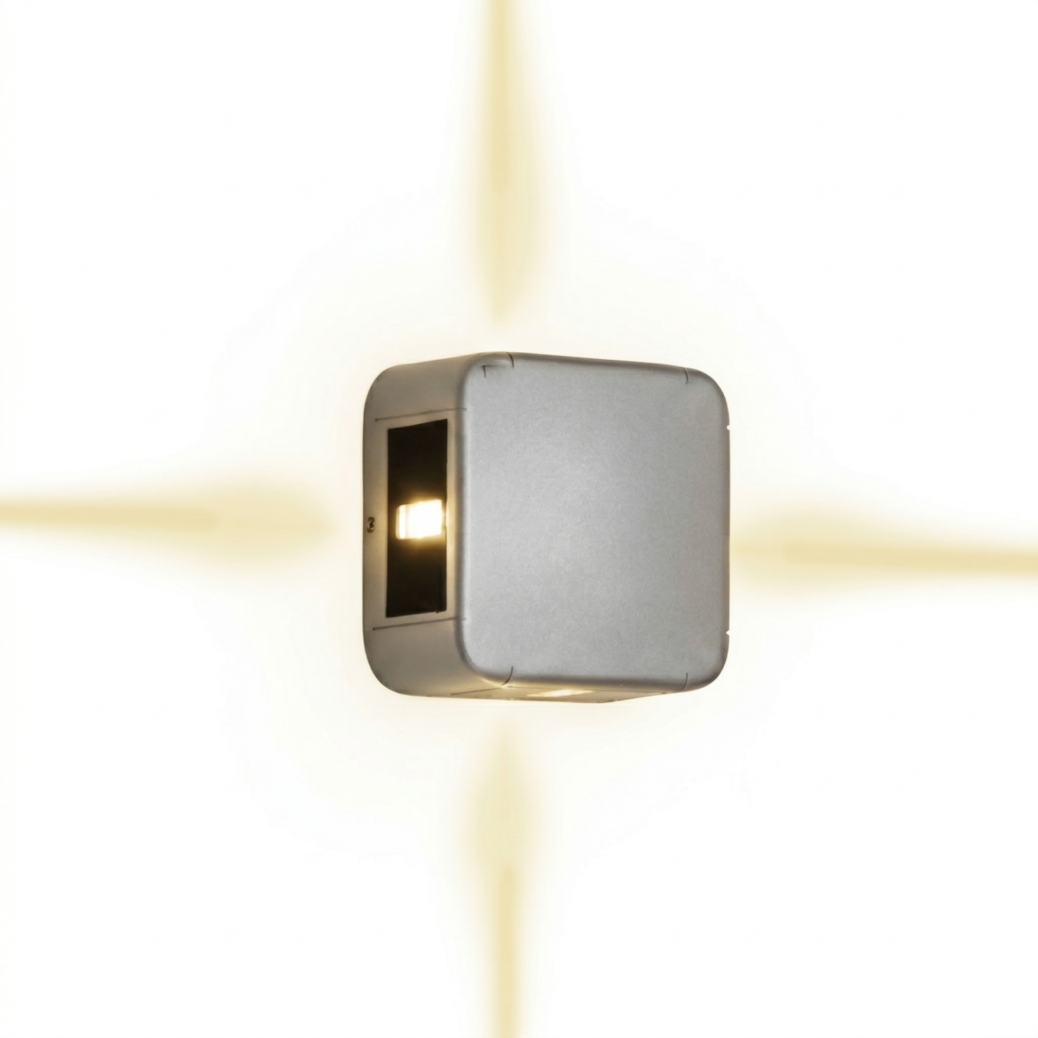 Снимка на Дизайнерска фасадна лампа Box | 4 лъча | 8W | IP65 | 3000K