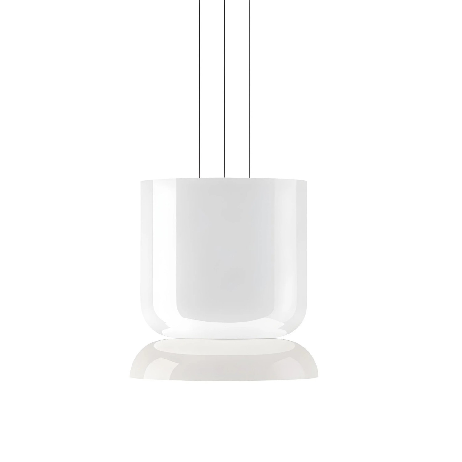 Снимка на Дизайнерски пендел Pluto Up | Бяло стъкло | 14W | 3000K