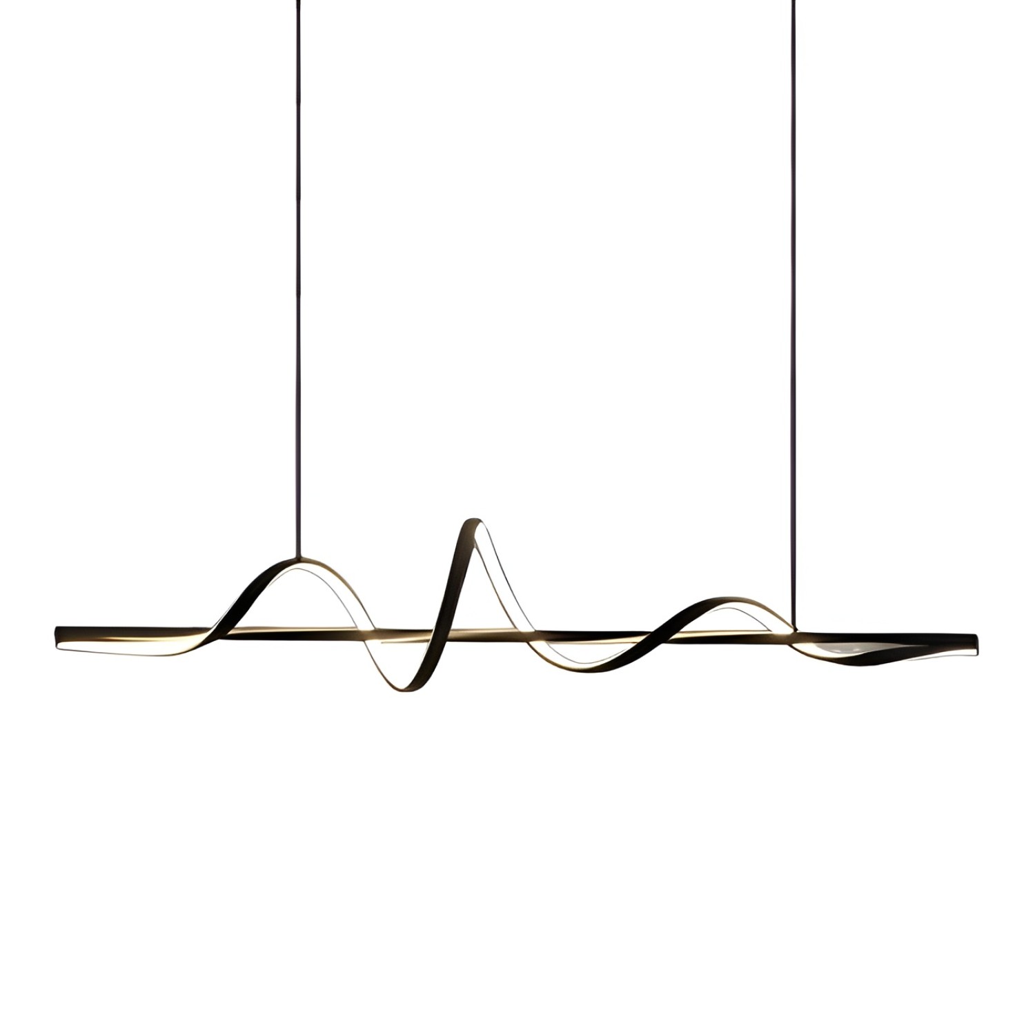 Снимка на Дизайнерски висящ LED полилей Swish | Спираловиден | 22W | 3000K