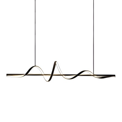 Дизайнерски висящ LED полилей Swish | Спираловиден | 22W | 3000K