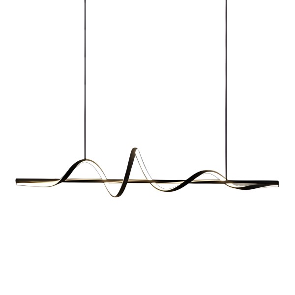 Снимка на Дизайнерски висящ LED полилей Swish | Спираловиден | 22W | 3000K