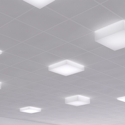 Рамка Lens за открит монтаж на LED панел Anna 60x60 | Алуминиева