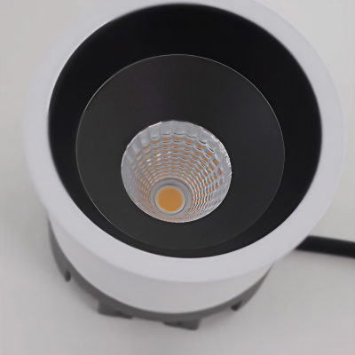 LED луна за вграждане Kros | Черен отражател | 3000K