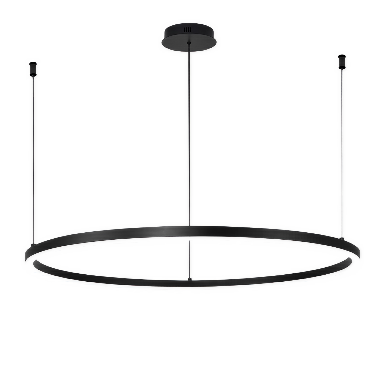 Снимка на Кръгла висяща LED лампа Loop | Тънък профил | 60cm | 3-CCT | 28W