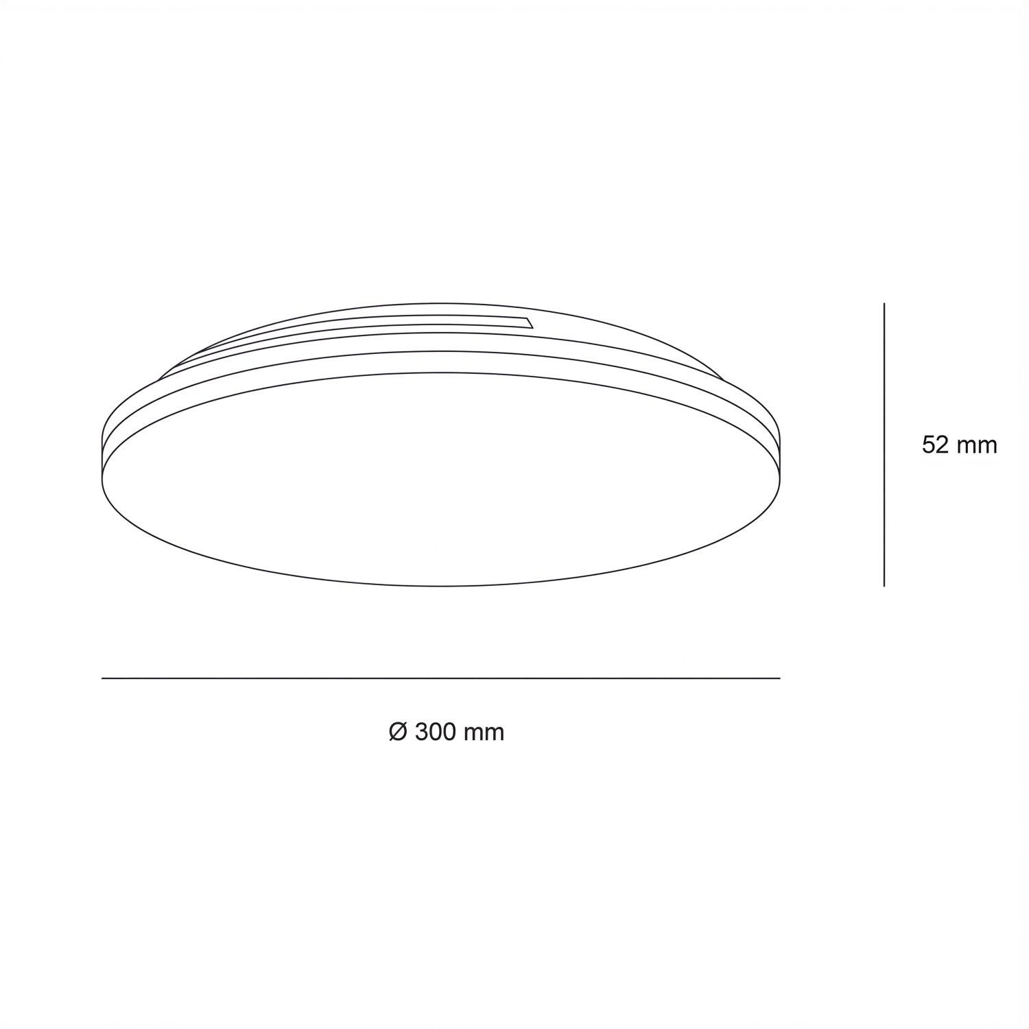 Снимка на Кръгла LED плафониера Nitro | 3-CCT | IP44 | DIP switch