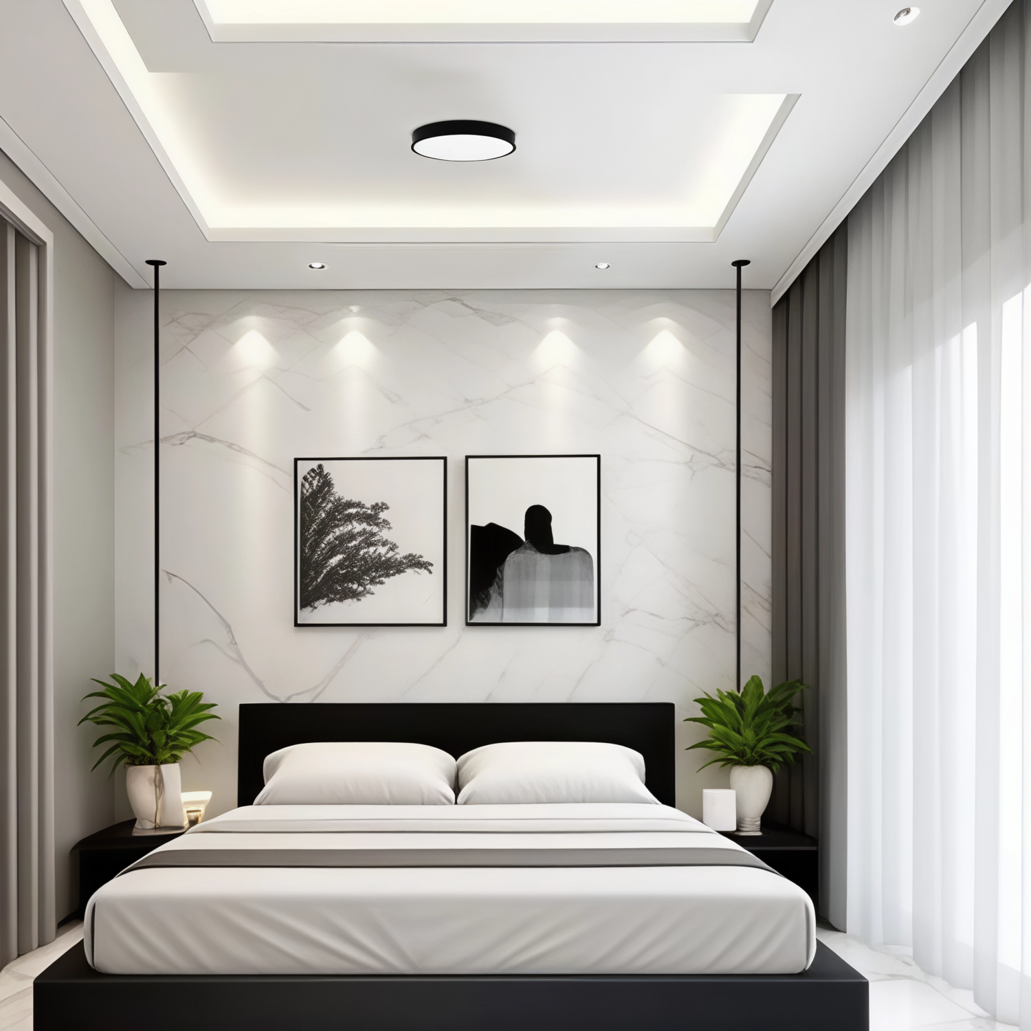 Снимка на Кръгла LED плафониера Orbit | 4000K | IP54 | Опция за сензор