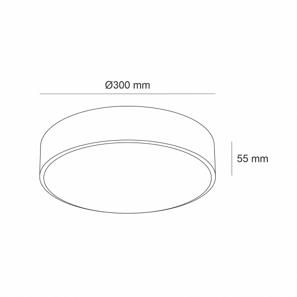 Снимка на Кръгла LED плафониера Orbit | 4000K | IP54 | Опция за сензор
