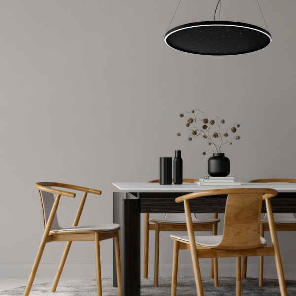 Снимка на Дизайнерска висяща LED лампа Quasar P | Повърхност звездно небе