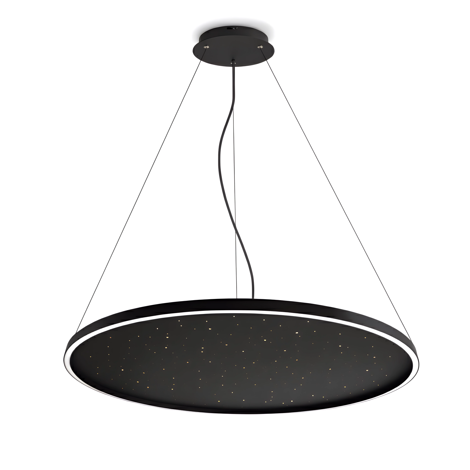 Снимка на Дизайнерска висяща LED лампа Quasar P | Повърхност звездно небе