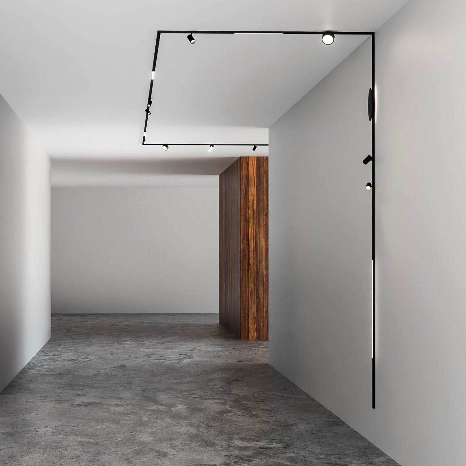 Снимка на Магнитен профил 15PCB OM за открит монтаж 24V - Curve Line