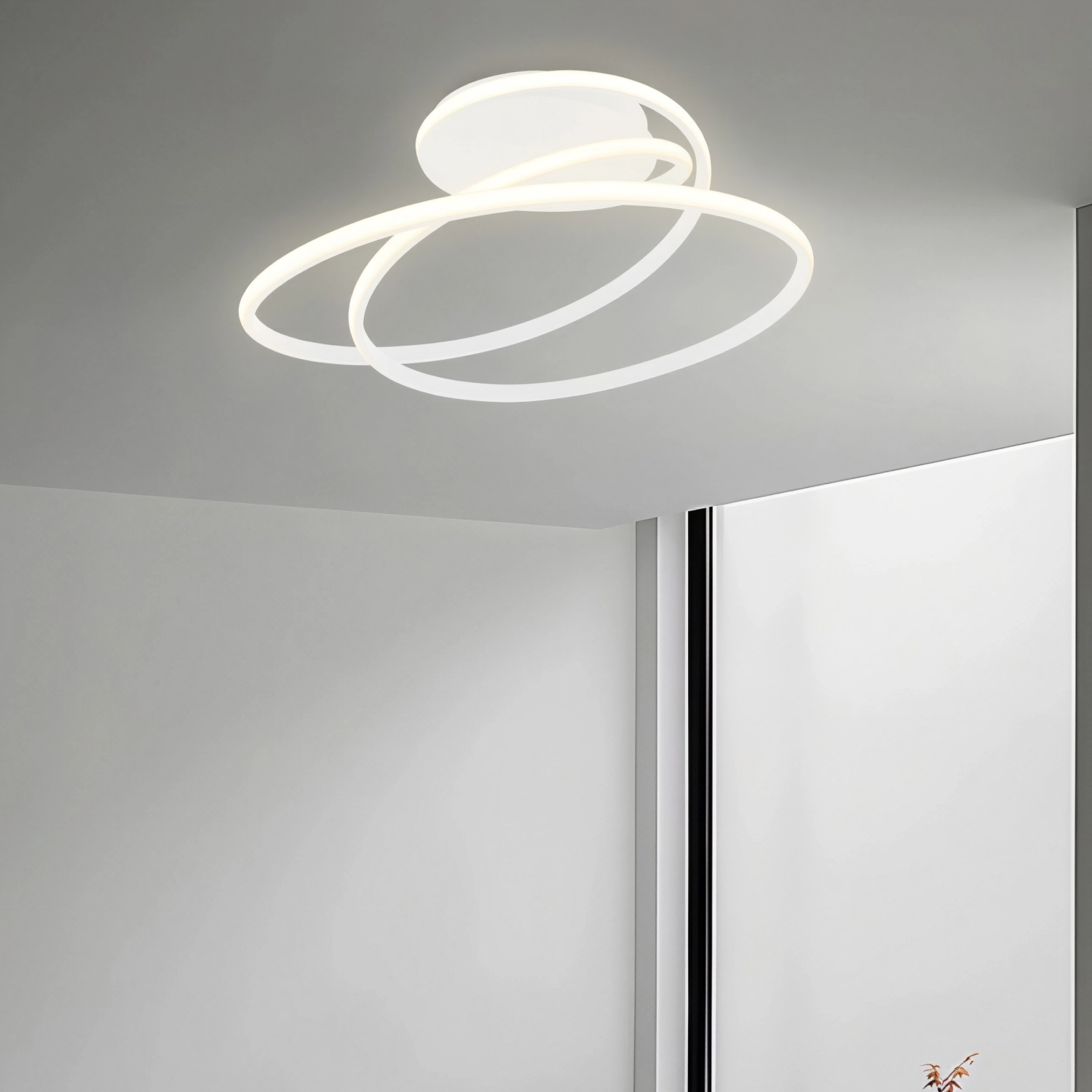 Снимка на Спирален LED плафон Spiral C | 3-CCT | 40W | Матово бял