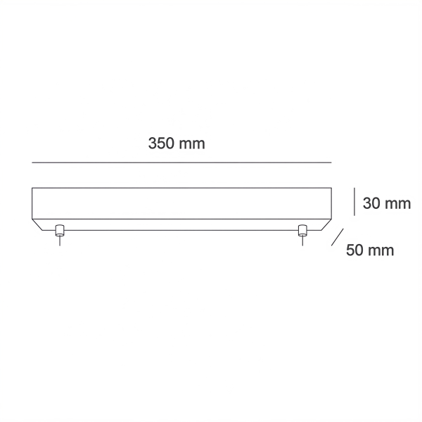 Снимка на Висяща двойна линейна LED лампа Swing Ceiling | 24W | 3000-6000K