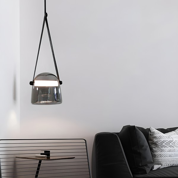 Детайлно изображение на LED пендел Muna 2 | Тип буркан | Опушен | 3000K Снимка на LED пендел Muna 2 | Тип буркан | Опушен | 3000K