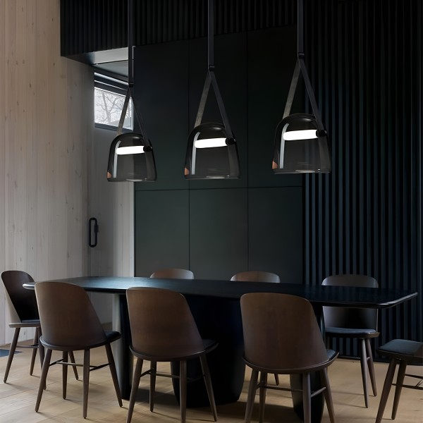 Детайлно изображение на LED пендел тип буркан Muna 2 | Опушен | 3000K Снимка на LED пендел тип буркан Muna 2 | Опушен | 3000K