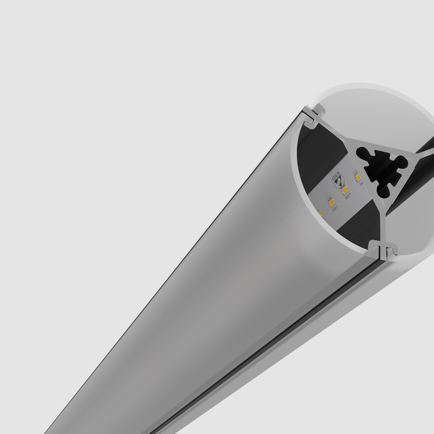 Снимка на LED светеща тръба с 360° ефект Mesh 360 – Ø36 x 2500 мм - Висящи лампи